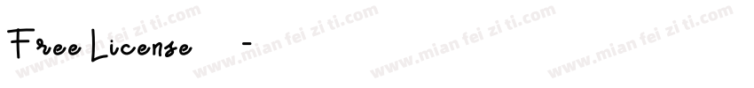 Free License字体字体转换